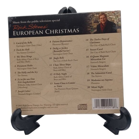 NEW Sealed Rick Steves' European Christmas Music CD PBS - Picture 4 of 8